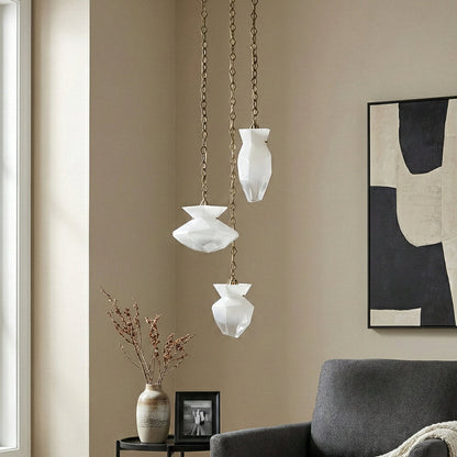 Bolsa Multi Light Pendant Light in living room.