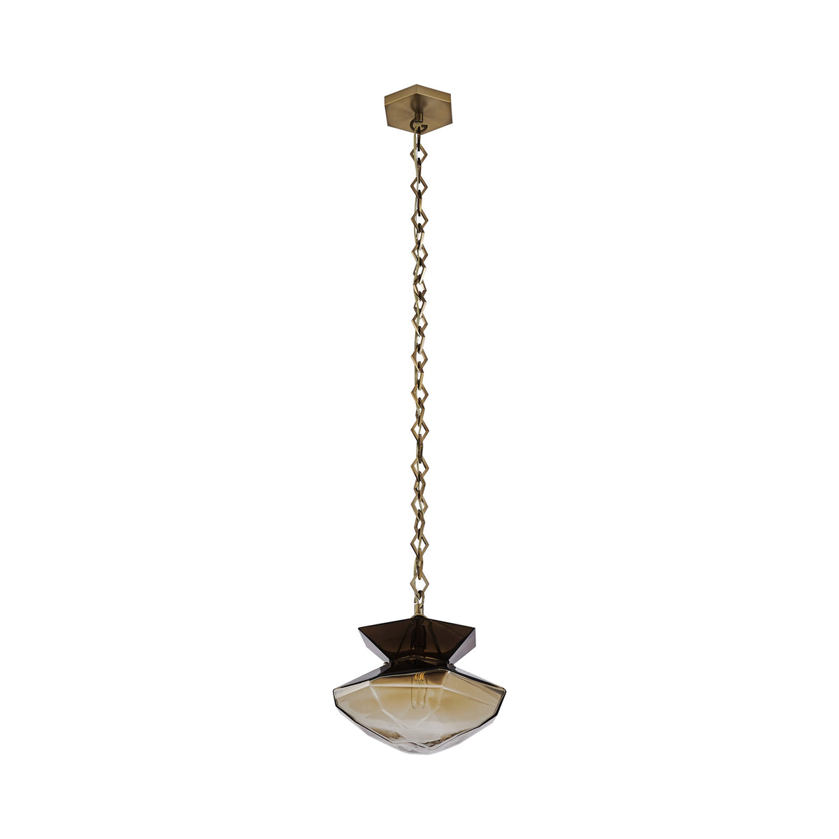 Bolsa Pendant Light in Brown (12-Inch).