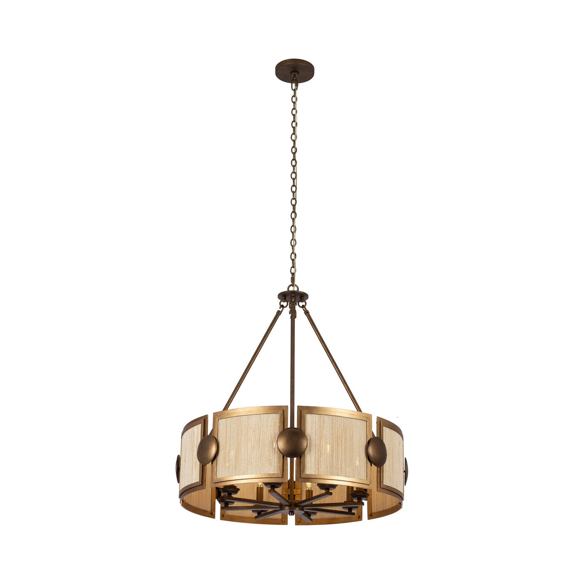 Button Chandelier in Detail.