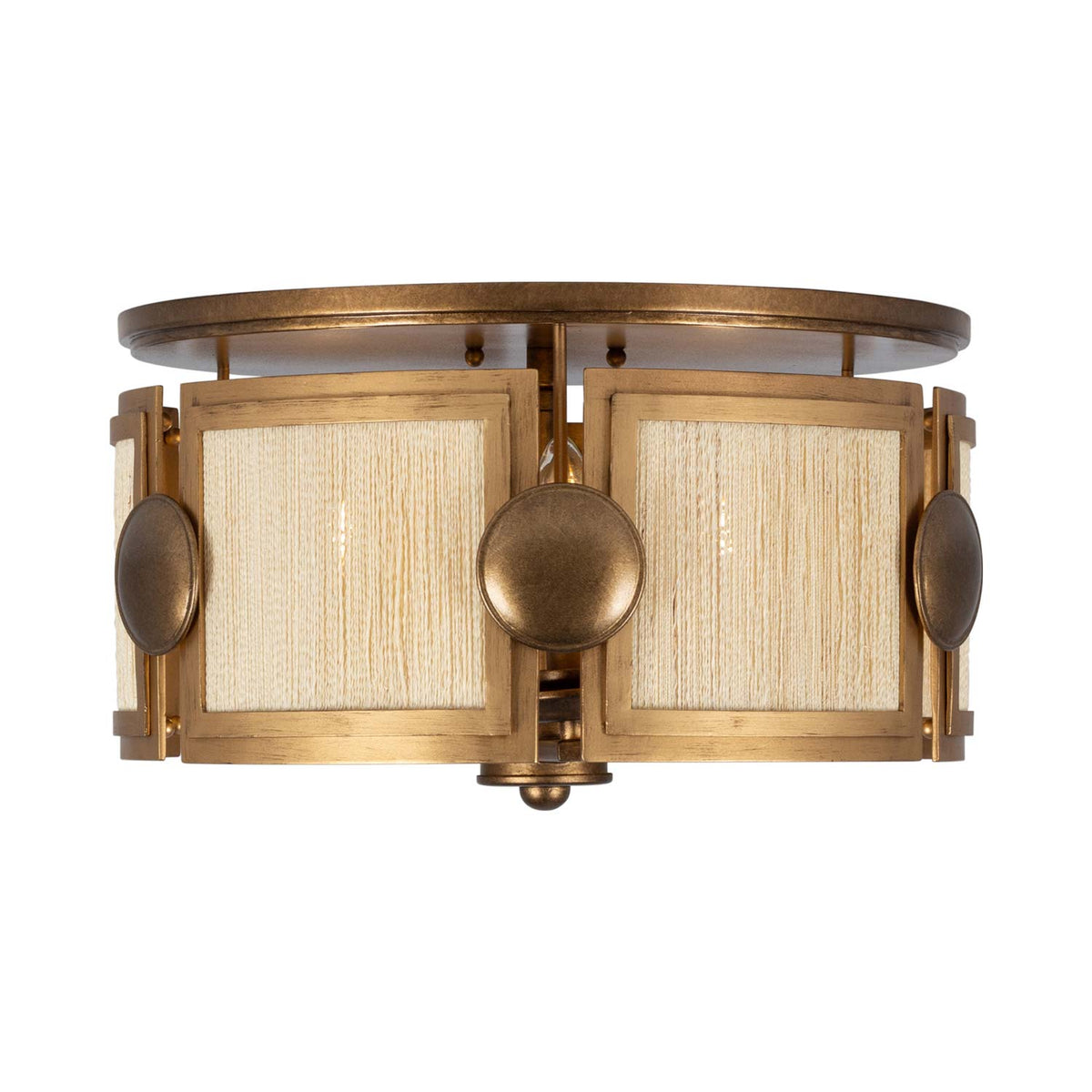 Button Semi Flush Mount Ceiling Light.