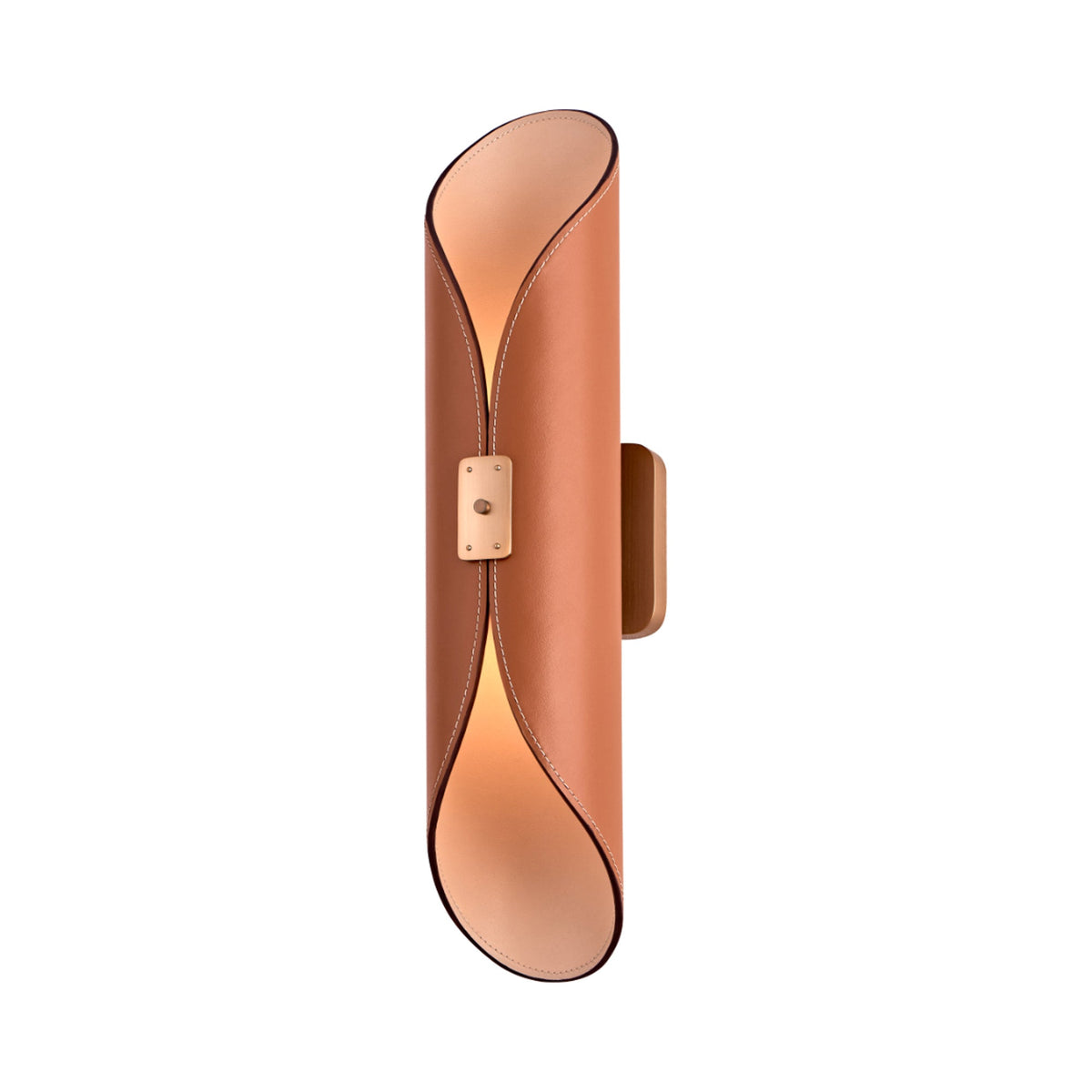 Cape LED Wall Light in Saddle.