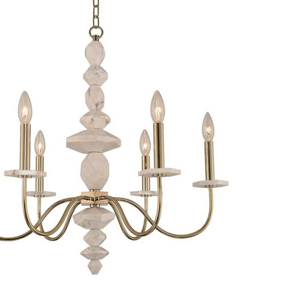 Carrara Chandelier in Detail.