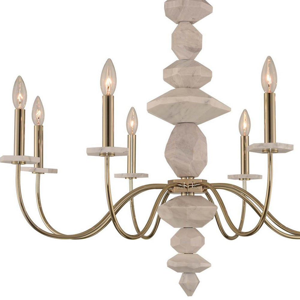 Carrara Chandelier in Detail.