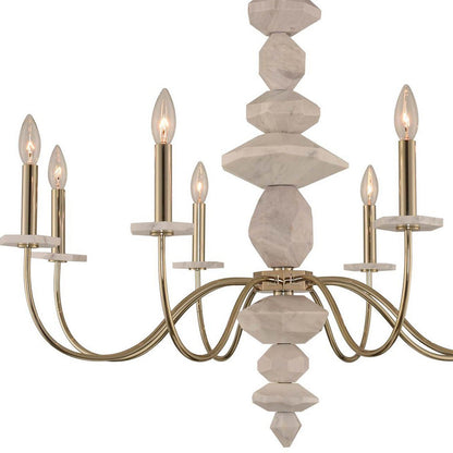 Carrara Chandelier in Detail.