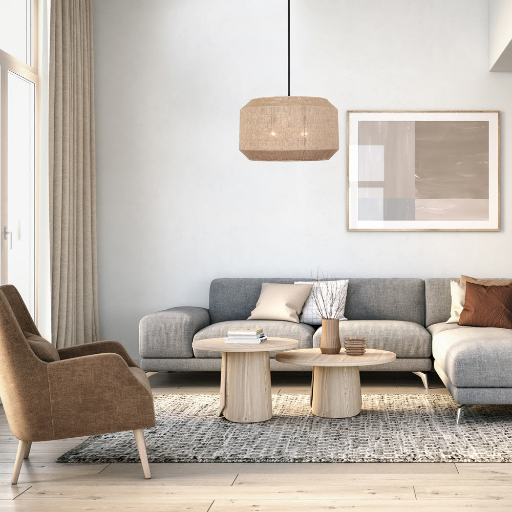 Cebu Pendant Light in living room.