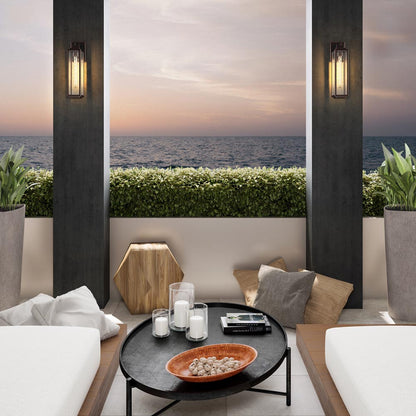 Chester Long Outdoor Wall Light in Outside Area.