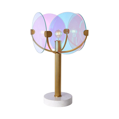Chroma Table Lamp in True Brass.