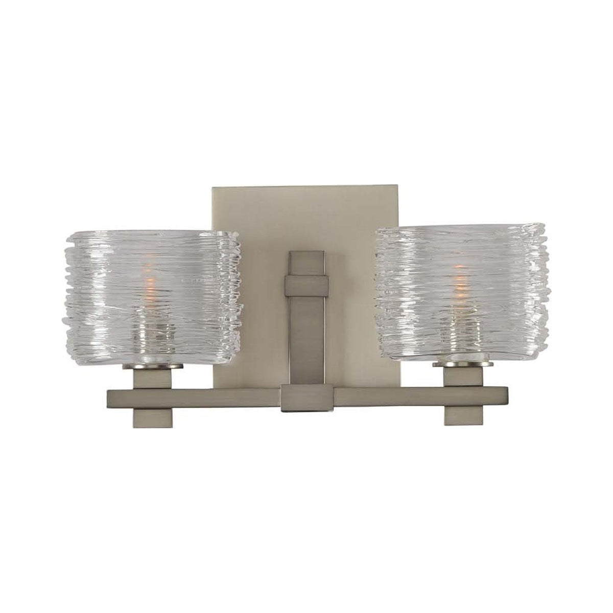 Clearwater Bath Vanity Light in Satin Nickel (2-Light).
