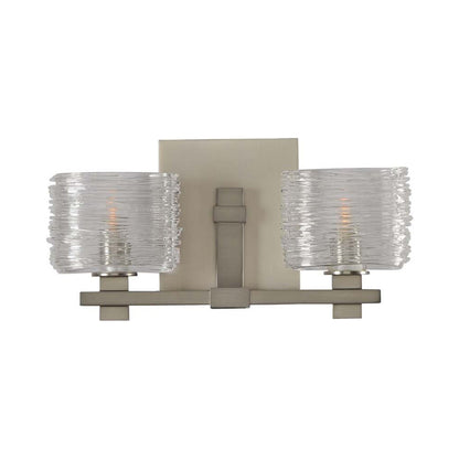 Clearwater Bath Vanity Light in Satin Nickel (2-Light).
