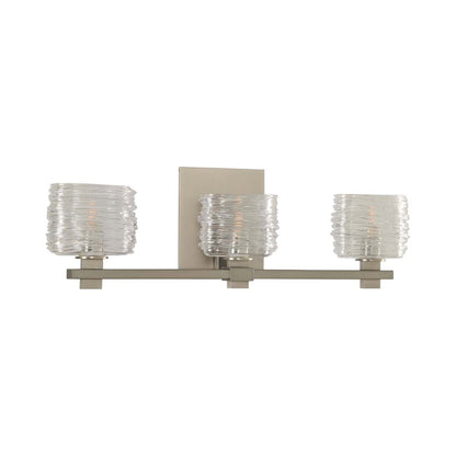 Clearwater Bath Vanity Light in Satin Nickel (3-Light).
