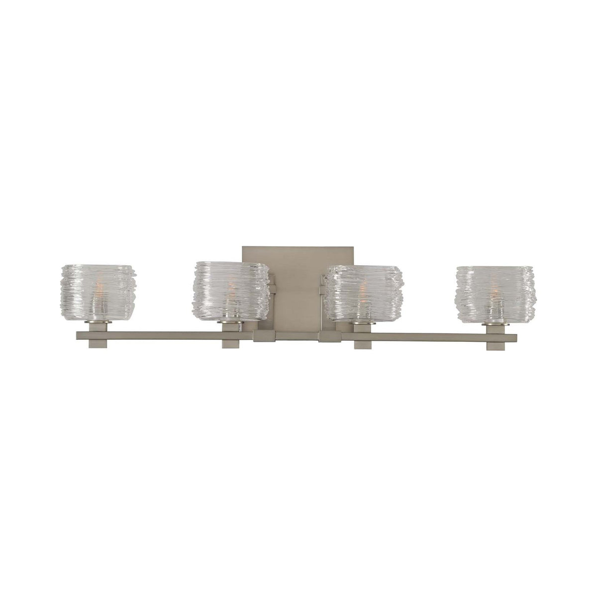 Clearwater Bath Vanity Light in Satin Nickel (4-Light).