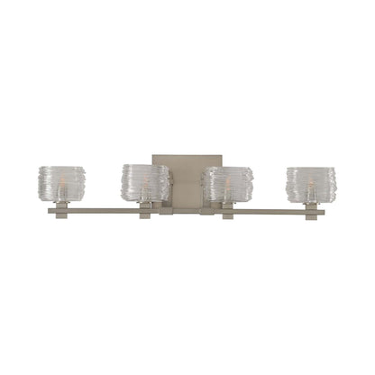 Clearwater Bath Vanity Light in Satin Nickel (4-Light).