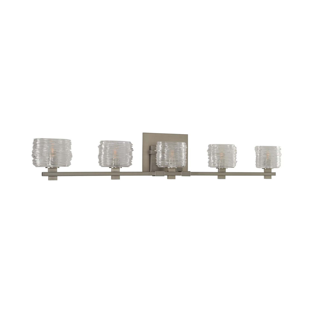 Clearwater Bath Vanity Light in Satin Nickel (5-Light).