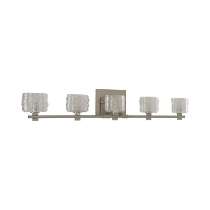 Clearwater Bath Vanity Light in Satin Nickel (5-Light).