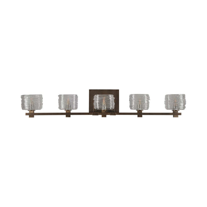 Clearwater Bath Vanity Light in Vintage Bronze (5-Light).