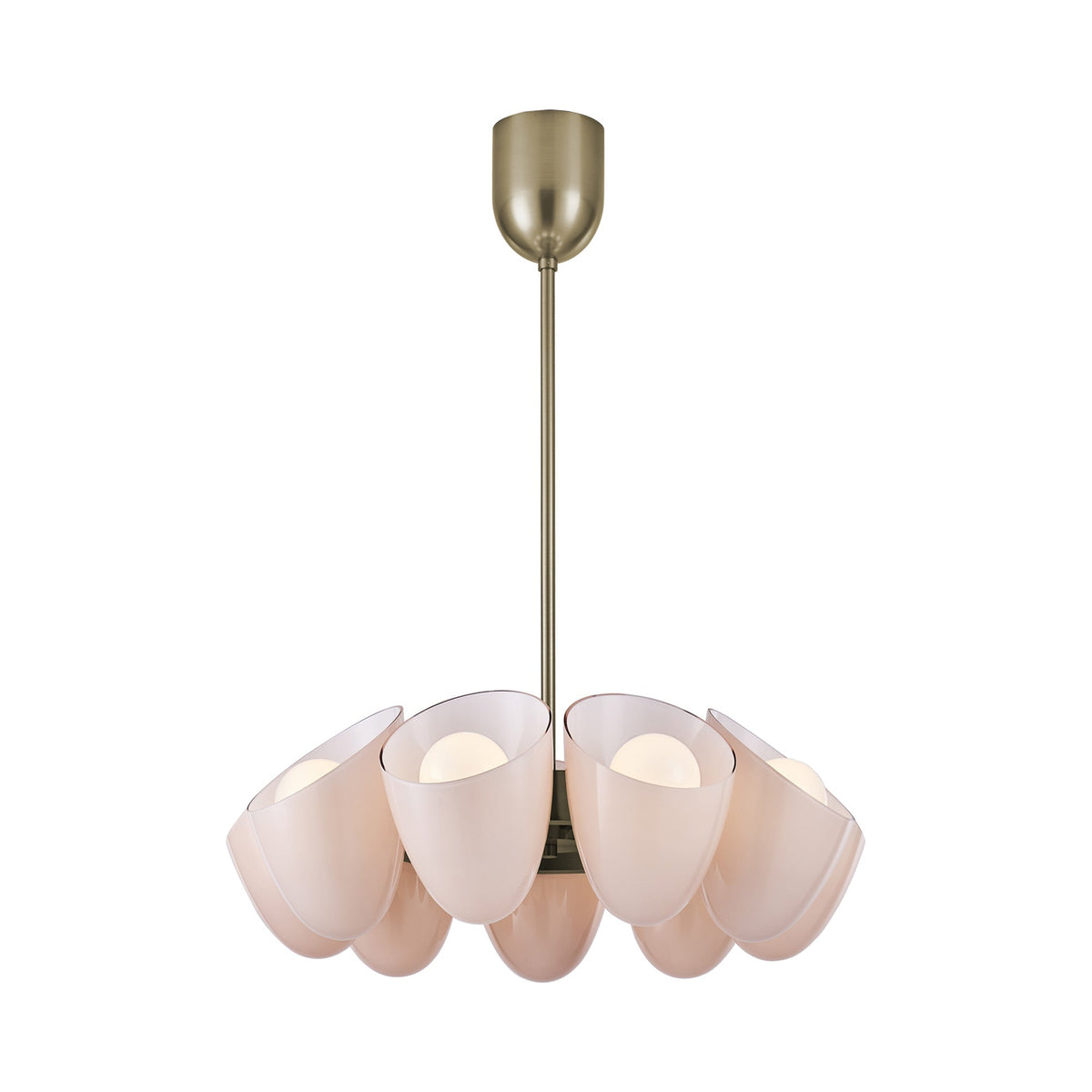 Cocoon Chandelier in Sakura Pink (9-Light).
