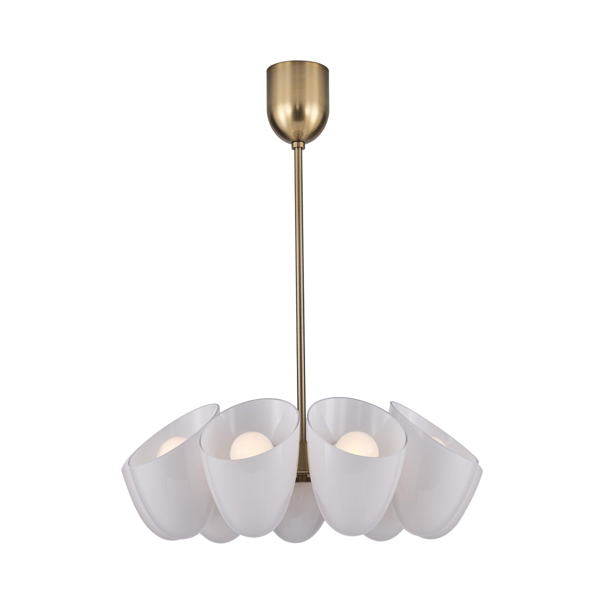 Cocoon Chandelier in White (9-Light).