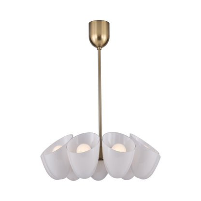 Cocoon Chandelier in White (9-Light).