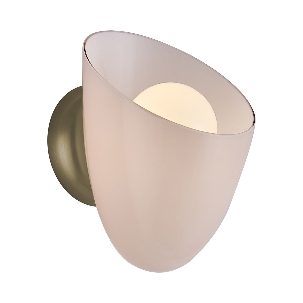 Cocoon Wall Light in Sakura Pink.