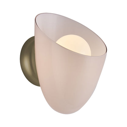 Cocoon Wall Light in Sakura Pink.