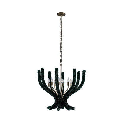 Coral Chandelier in Green.