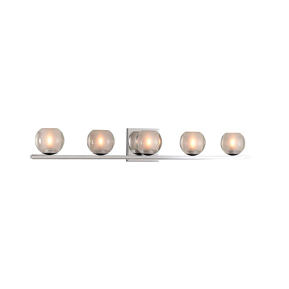 Corona Bath Vanity Light in Polished Chrome (5-Light).