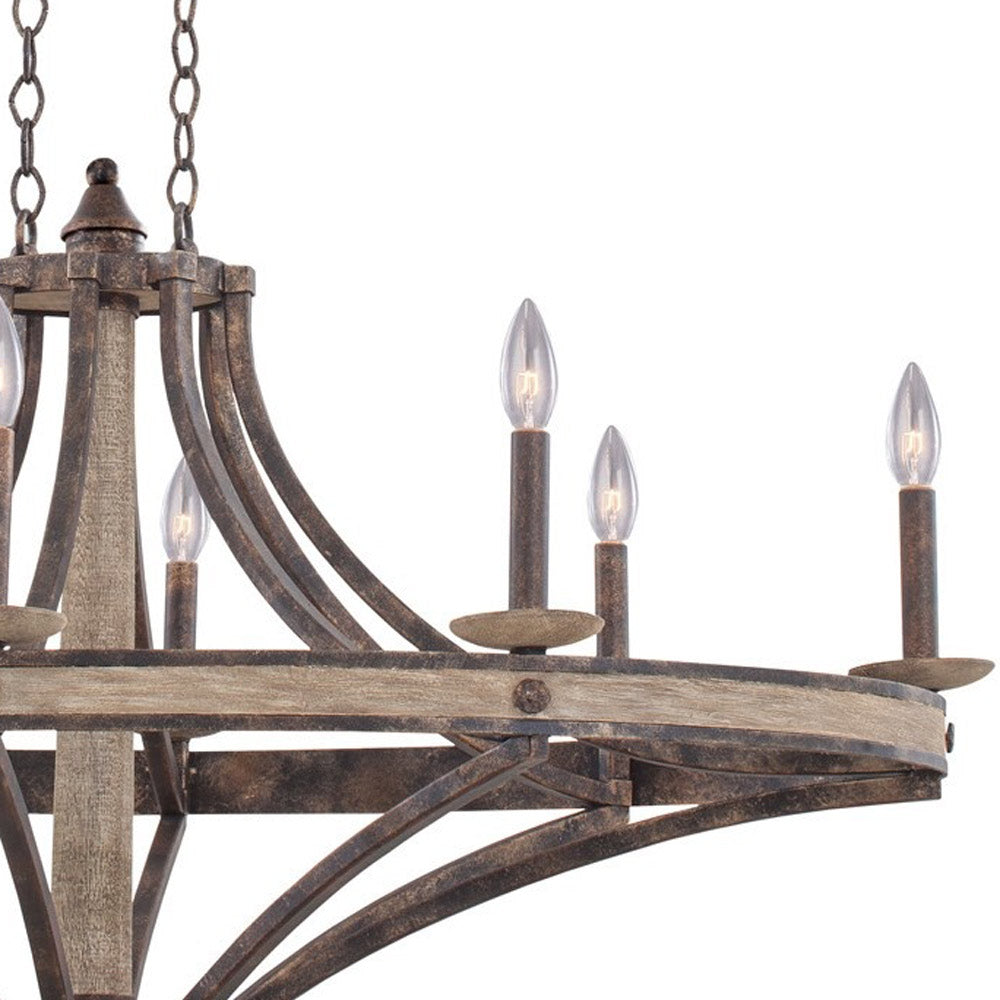Coronado Oval Chandelier in Detail.