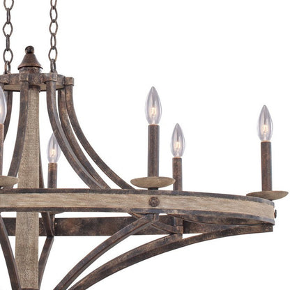 Coronado Oval Chandelier in Detail.