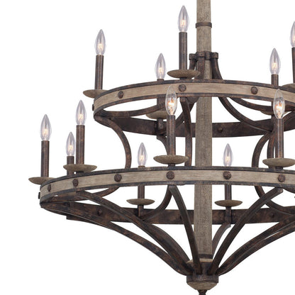 Coronado Tiered Chandelier in Detail.