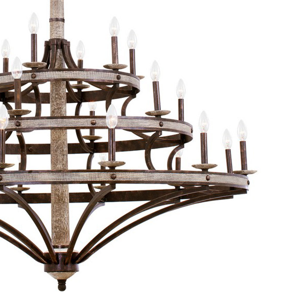 Coronado Tiered Chandelier in Detail.