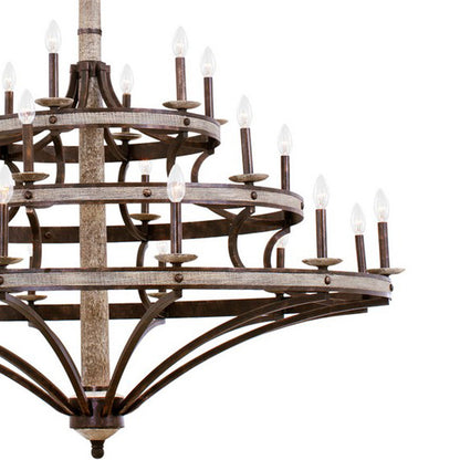 Coronado Tiered Chandelier in Detail.
