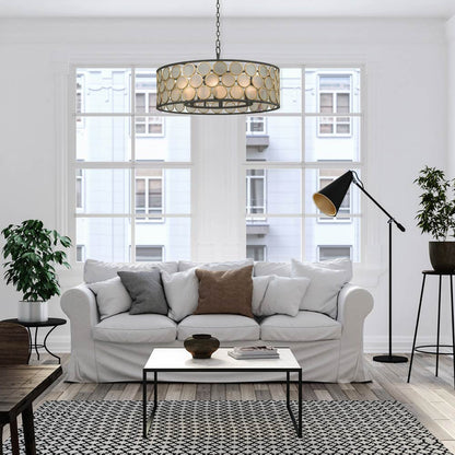 Corsa Pendant Light in living room.