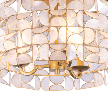 Crescent Flush Mount Ceiling Light in Detail.