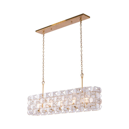 Crescent Linear Pendant Light.