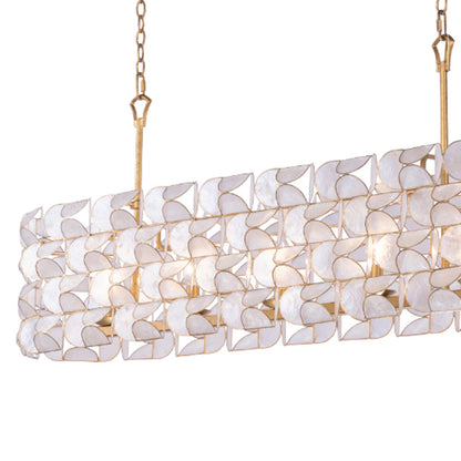 Crescent Linear Pendant Light in Detail.