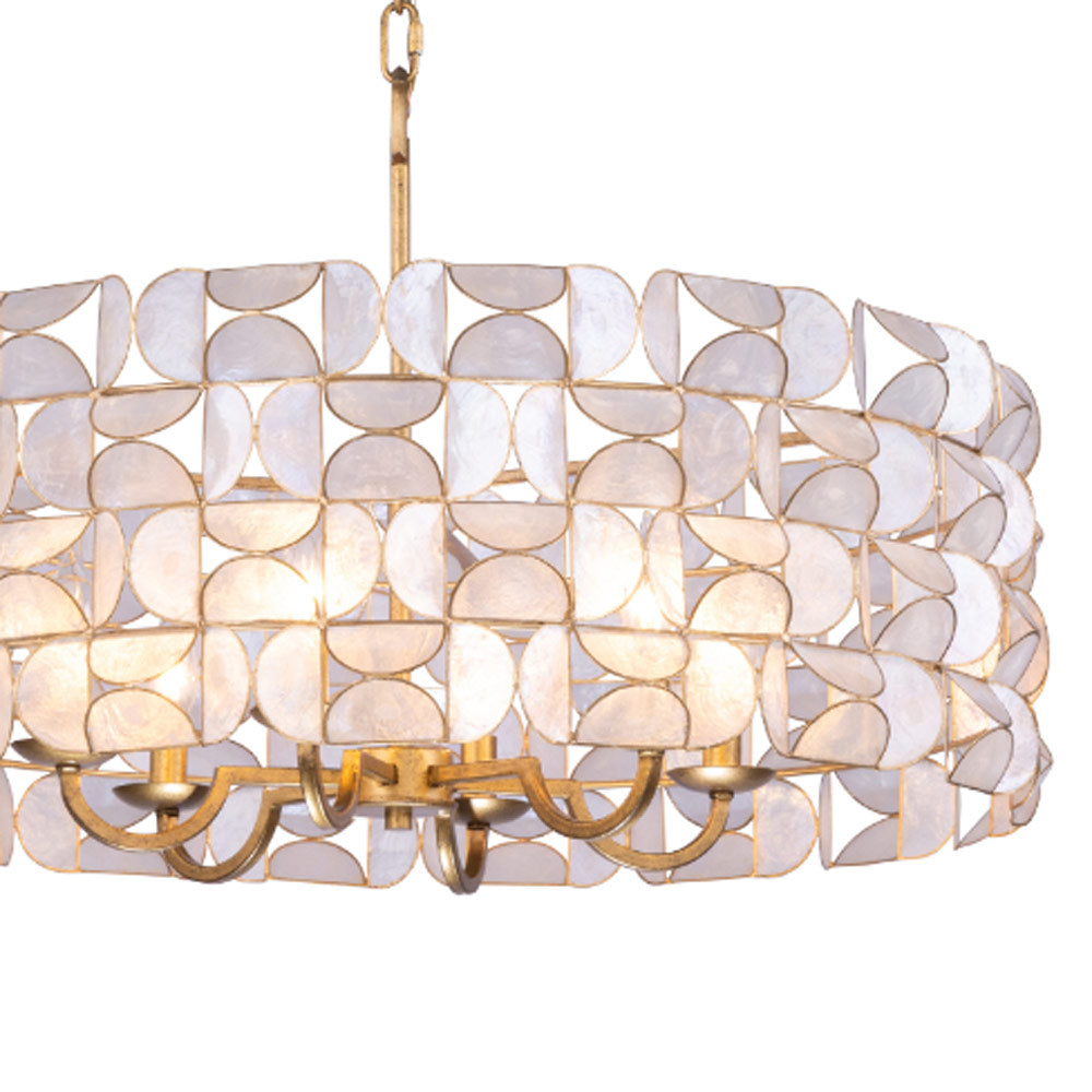 Crescent Pendant Light in Detail.