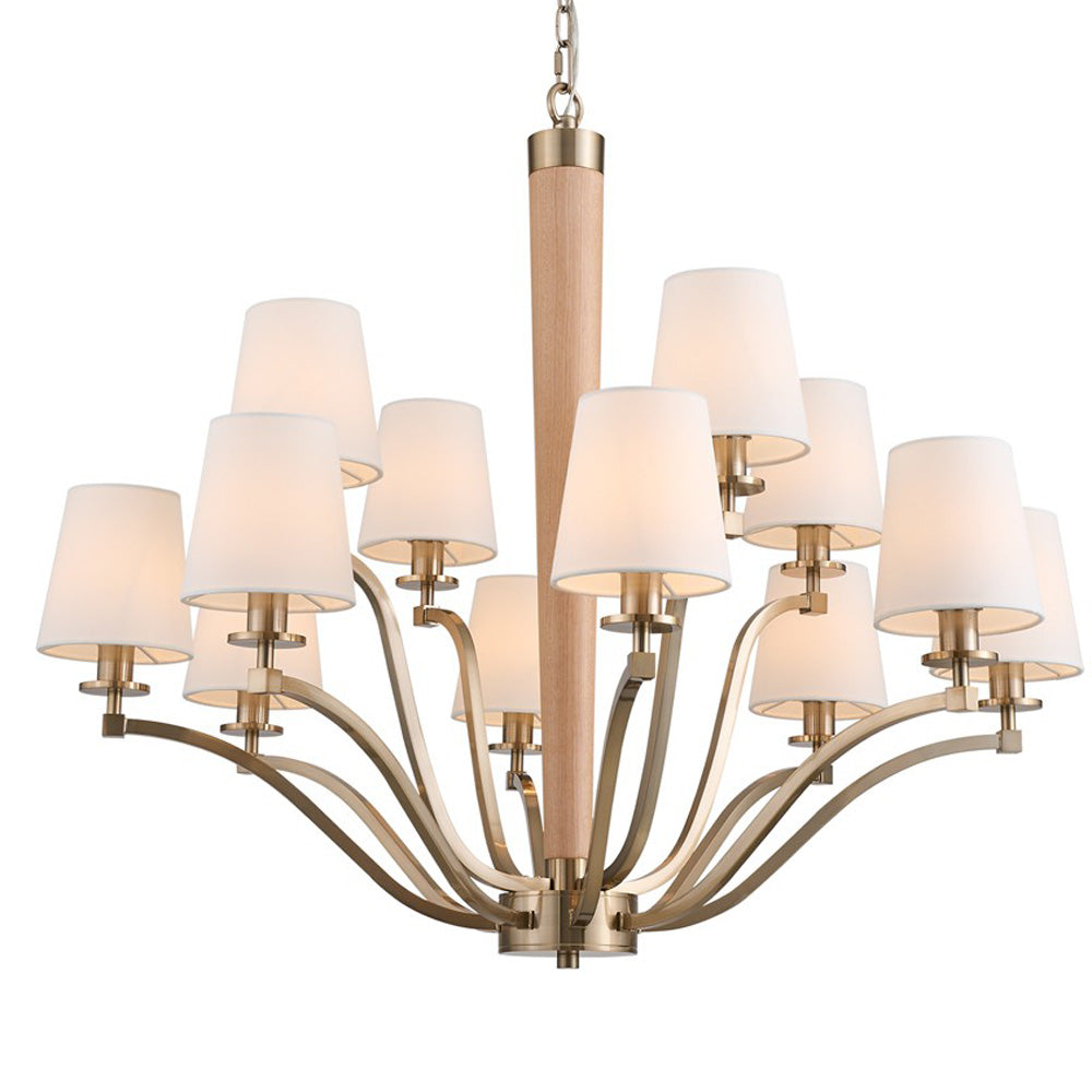 Curva Tiered Chandelier in Detail.