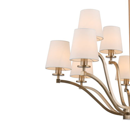 Curva Tiered Chandelier in Detail.