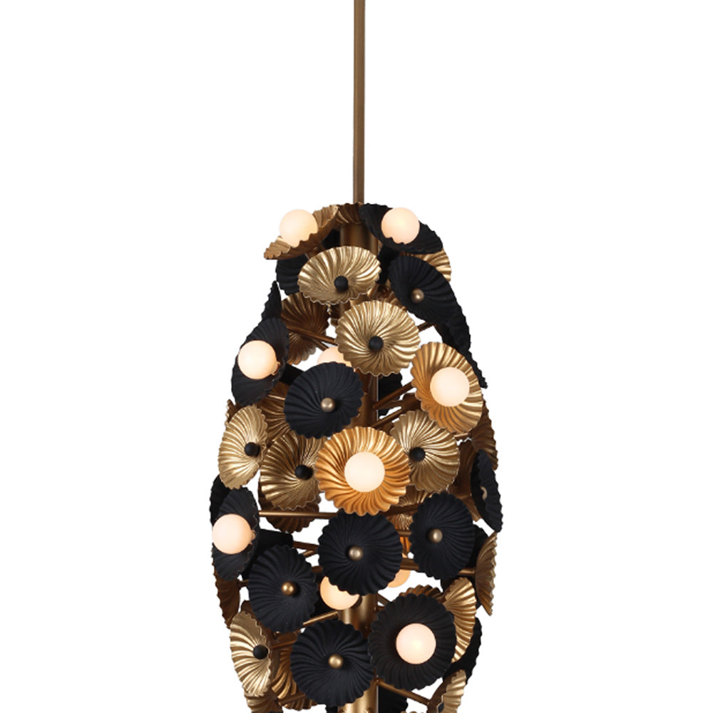 Damask Foyer Pendant Light in Detail.