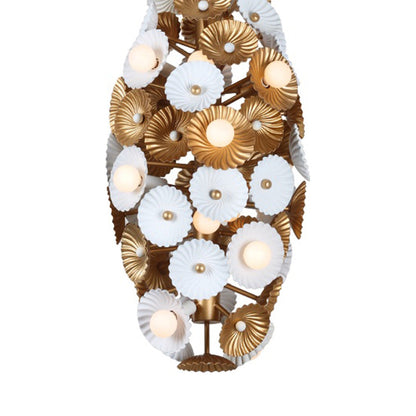 Damask Foyer Pendant Light in Detail.