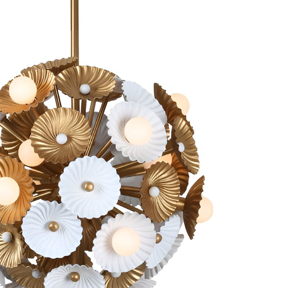 Damask Semi Flush Mount Ceiling Light in Detail.