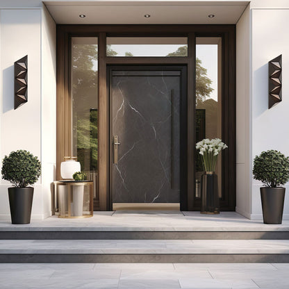Delta Outdoor LED Wall Light in Outside Area.