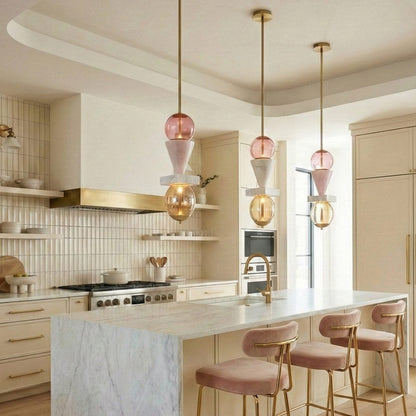 Demi LED Pendant Light in kitchen.
