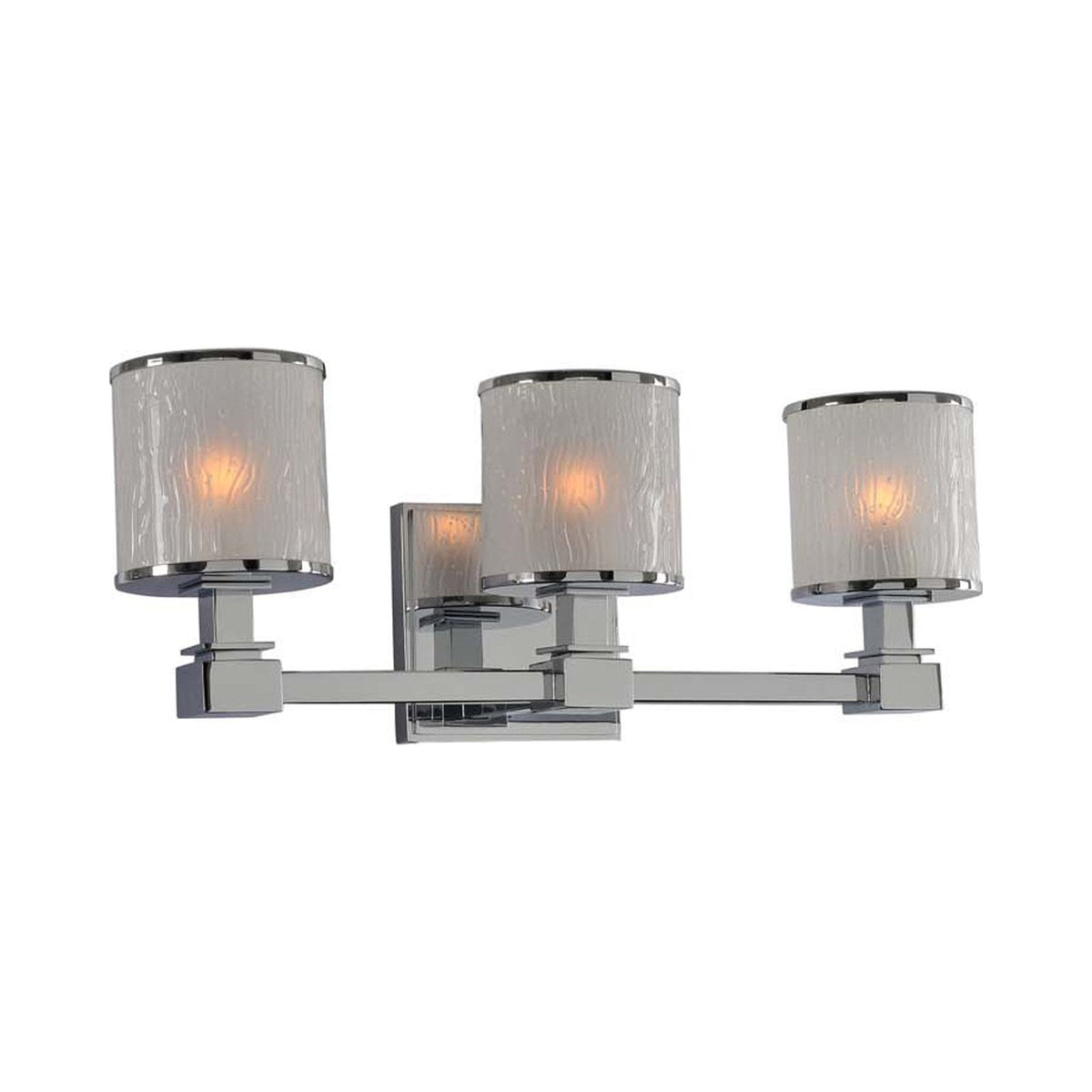 Destin Bath Vanity Light in Polished Chrome (3-Light).