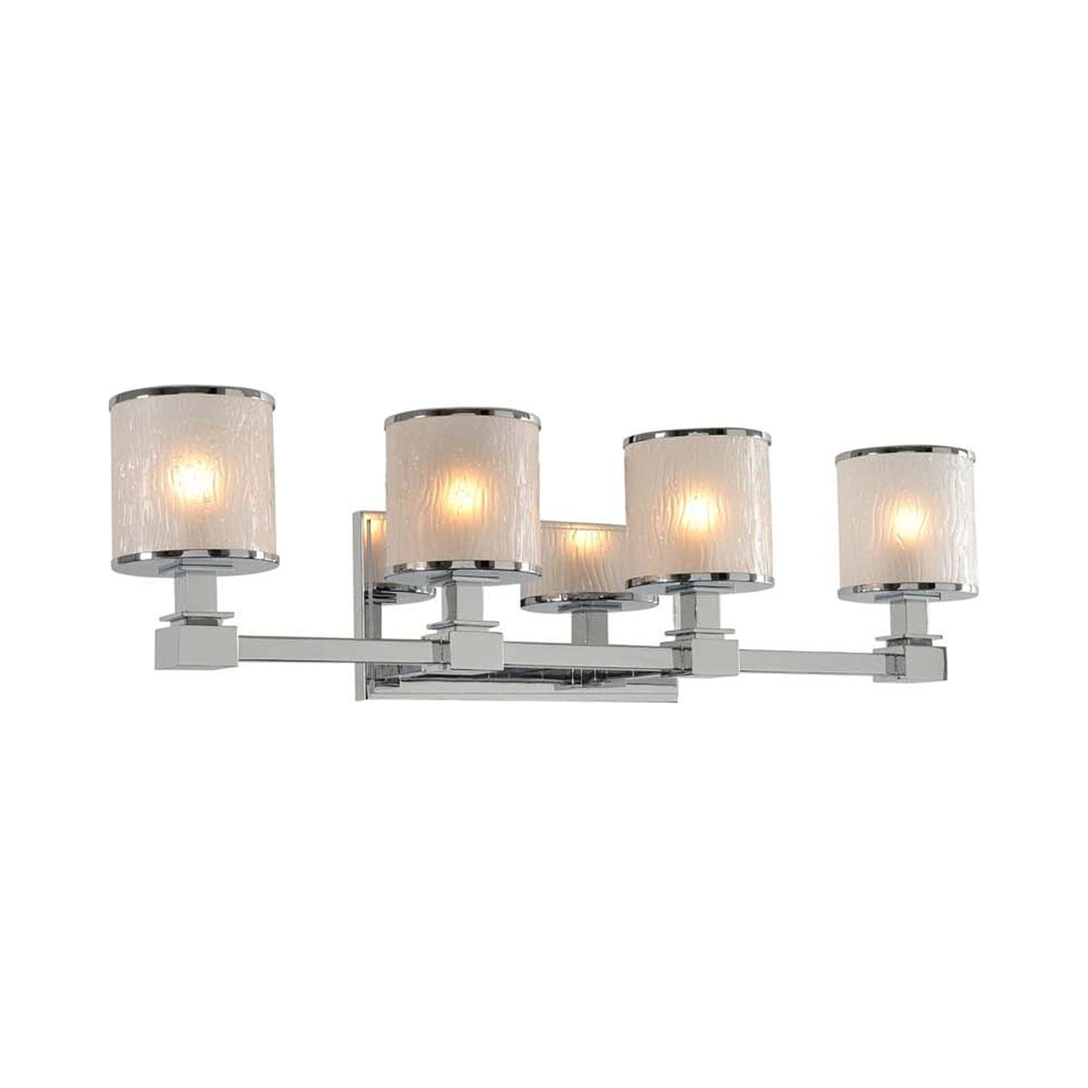 Destin Bath Vanity Light in Polished Chrome (4-Light).