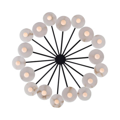 Discus Chandelier in Detail.