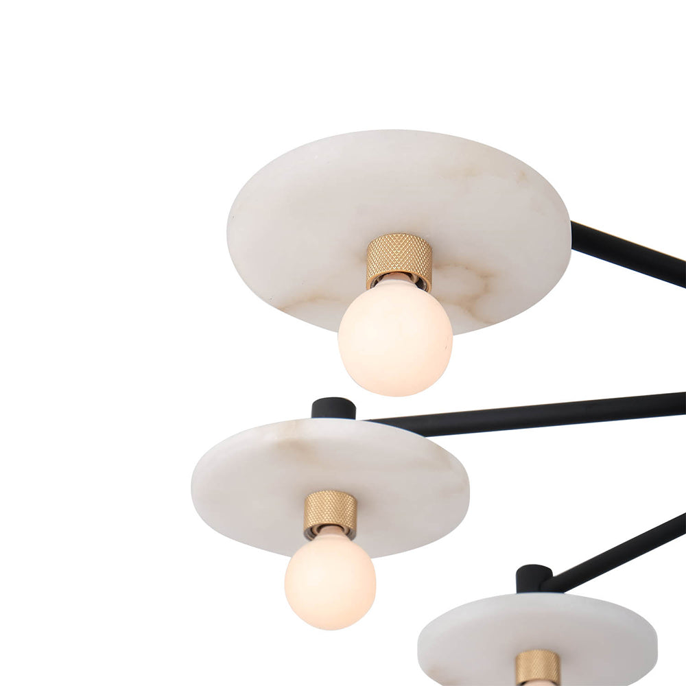Discus Chandelier in Detail.