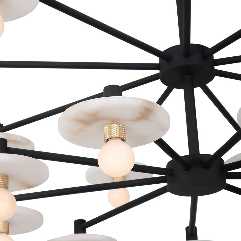 Discus Chandelier in Detail.