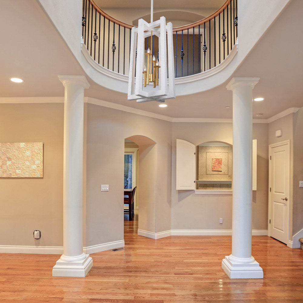 Duo Pendant Light in hallway.