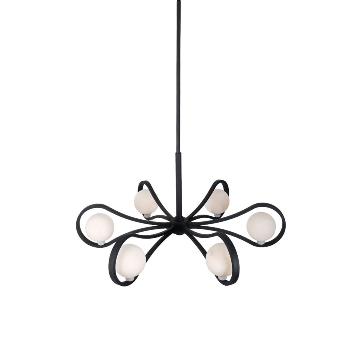 Elliptical Chandelier in Detail.
